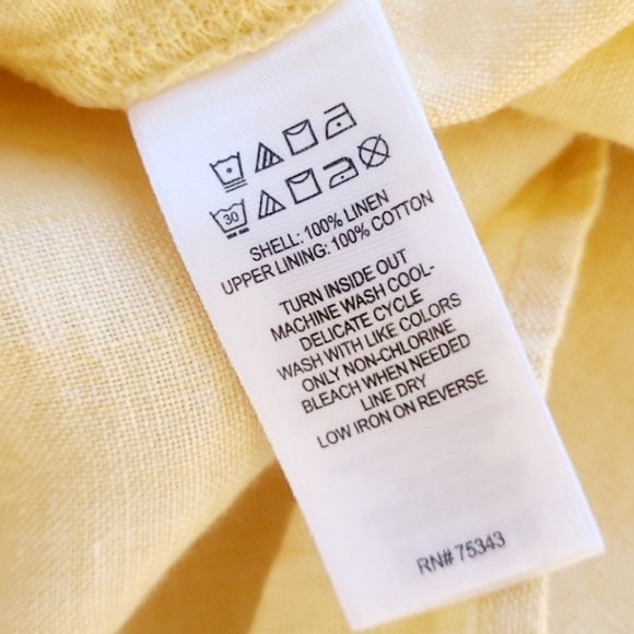 CYNTHIA ROWLEY Pastel Color Blocked Linen Dress M - Picture 7 of 7